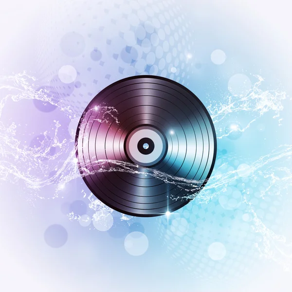 Multicolor Vinyl Musik Hintergrund — Stockfoto