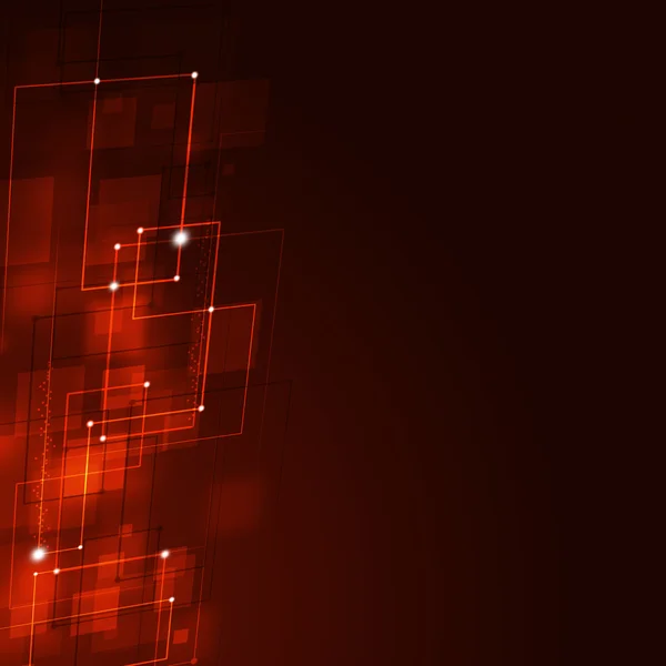 Business kvadratiska former röd bakgrund — Stockfoto