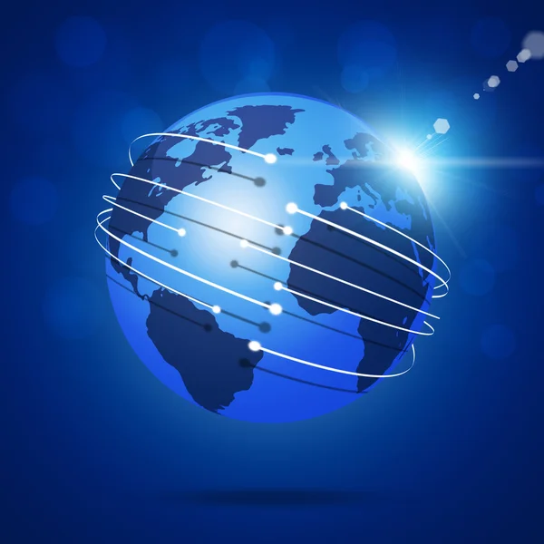 Weltweite globale Verbindungen — Stockfoto