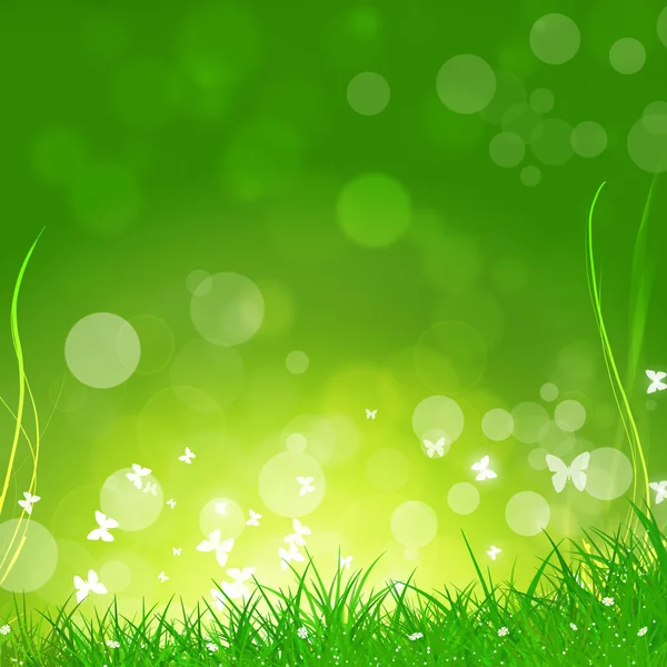 Tavaszi zöld háttér — Stock Fotó