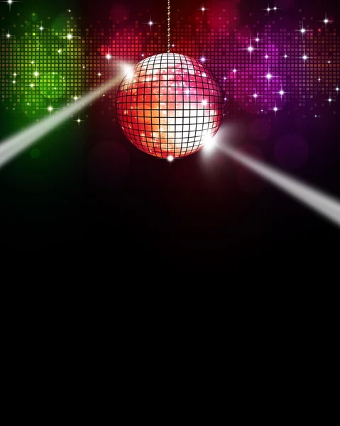 Musik multicolor disco bakgrund — Stockfoto