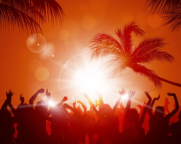 Beach Sunset Party — Stock Photo, Image