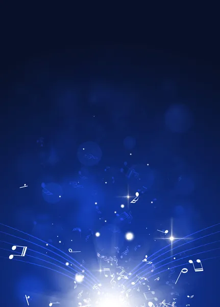 Classic Music Blue Background — Stock Photo, Image