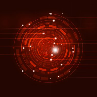 soyut daire kırmızı arka plan