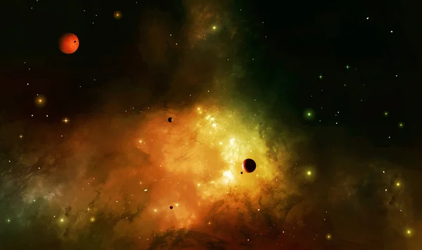 Deep Space Futuristic Background — Stock Photo, Image