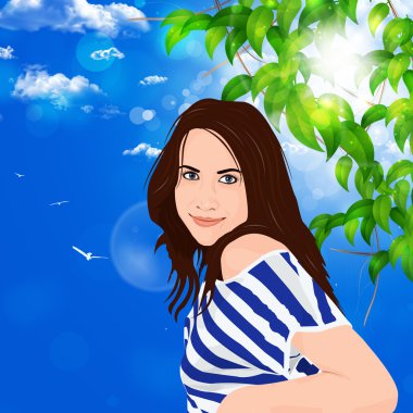 doğanın güzel kız