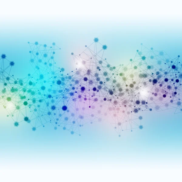 밝은 다 색 네트워크 배경 — 스톡 사진