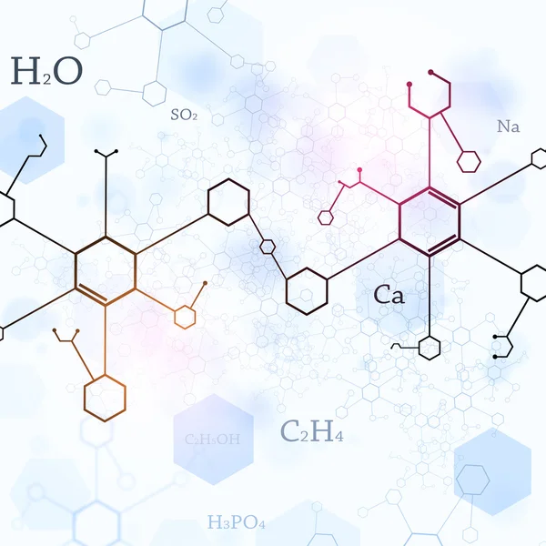 Hellblauer Chemie-Hintergrund — Stockfoto