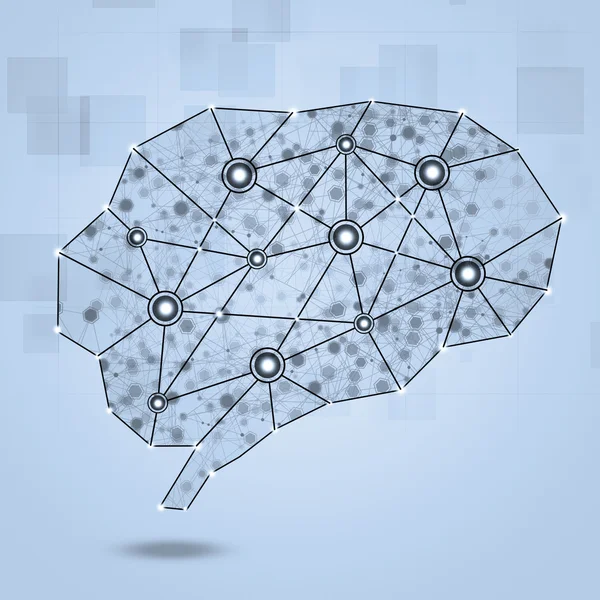 Brain Network Concept Background — Stock Photo, Image