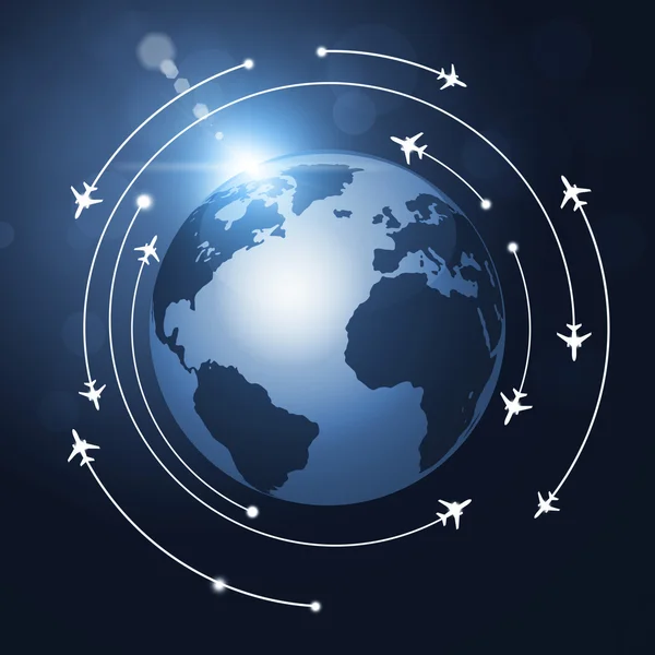 World Aviation Background — Stock Photo, Image