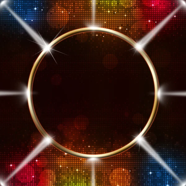 Abstraktní prsten s bodovými světly — Stock fotografie