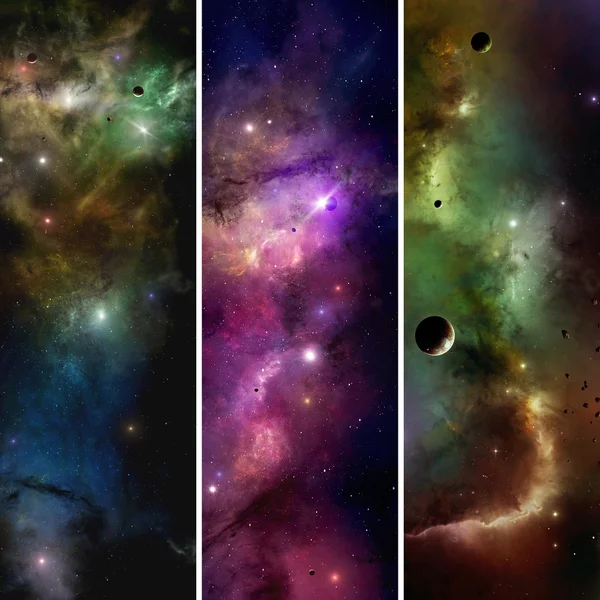 Galaxy Banners — Stock Photo, Image