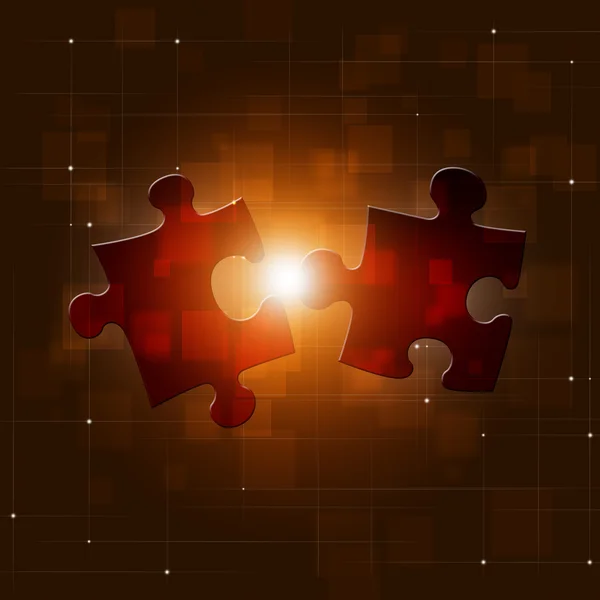 Puzzle Connection Red Business Background
