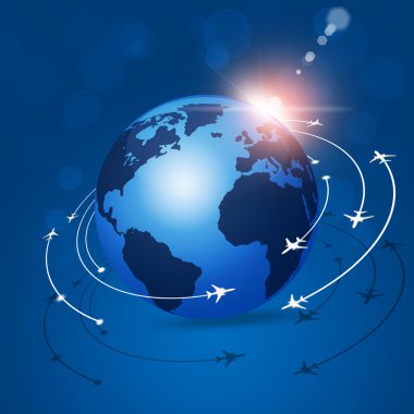 mondiale luchtvaart achtergrondGenel Havacılık arka plan