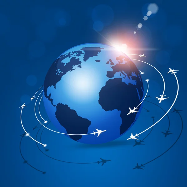 Global Aviation Background — Stock Photo, Image