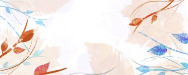 Sonbahar botanik pasteli dökülen yapraklarla renkler çiziyor