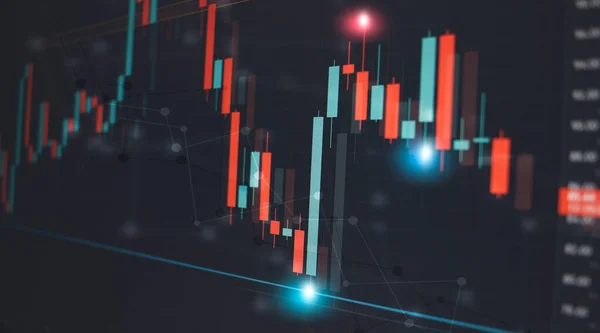 Bullish Demand Zone Finance Chart Business Stock Market Trading Red — Stok fotoğraf