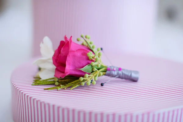 Boda boutonniere Imagen de archivo