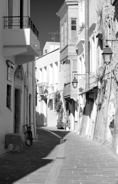 The narrow streets of Rethymno. — Stock Photo, Image