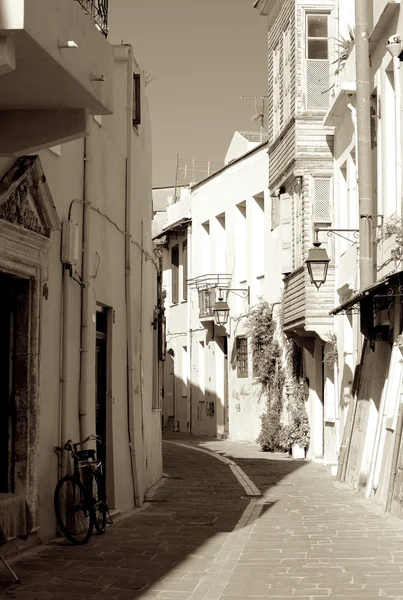 The narrow streets of Rethymno. — Stock Photo, Image