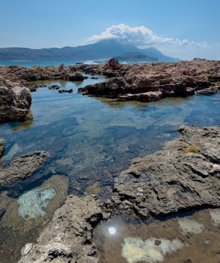 kayalık sahil panorama