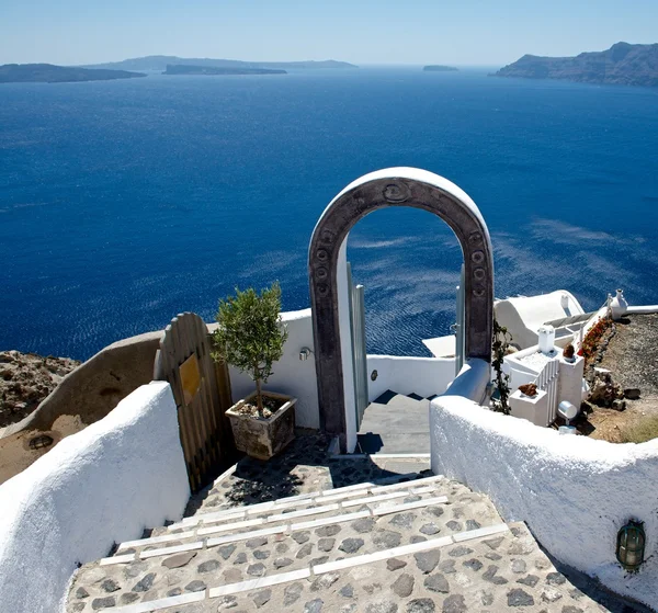 Üdvözöljük a Santorini Stock Kép