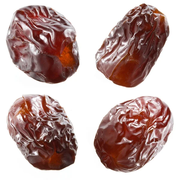 Dates. Collection of fruits isolated on white — Stock Photo, Image