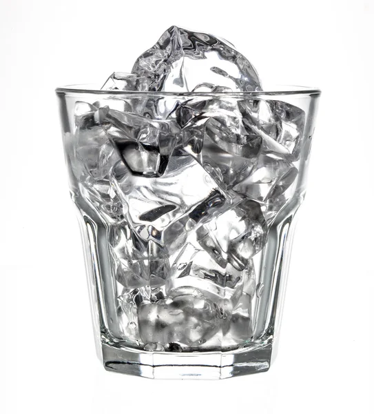 Glass with Ice cubes — Stock Photo, Image