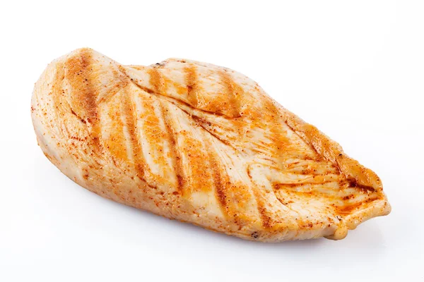 Grilled chicken breast with clipping path — Stock Photo, Image