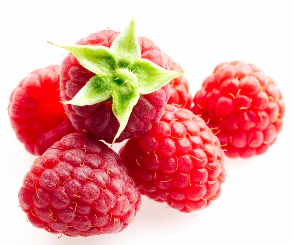 Himbeeren. Objekte auf weißem Hintergrund — Stockfoto