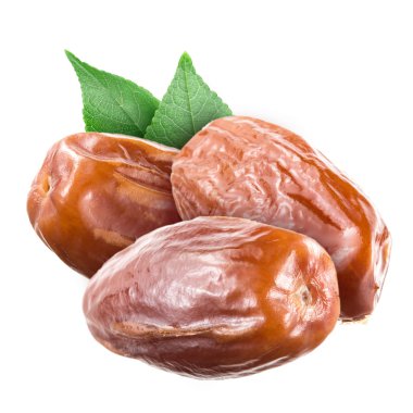 tarihler üzerinde beyaz izole yaprakları ile