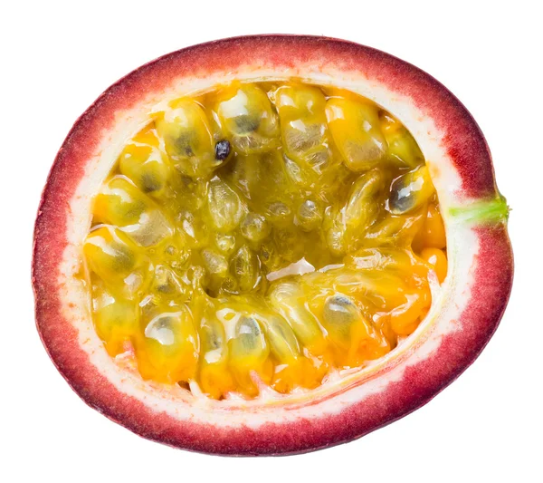Passion fruit. Half isolated on white background — Stock Photo, Image