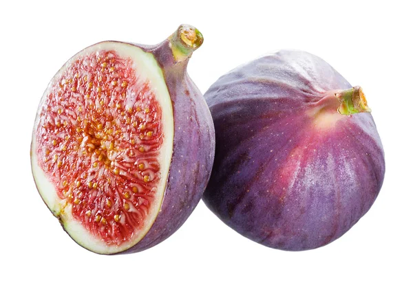 Fresh figs isolated on white — Stock Photo, Image