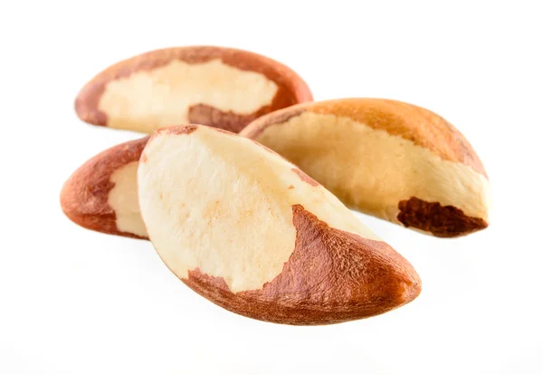 Brazil nut on white background — Stock Photo, Image