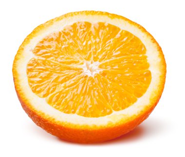 Portakal dilim. beyaz izole meyve
