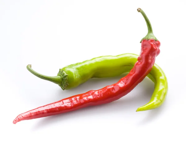 Chili peppers isolated on a white background — Stock Photo, Image