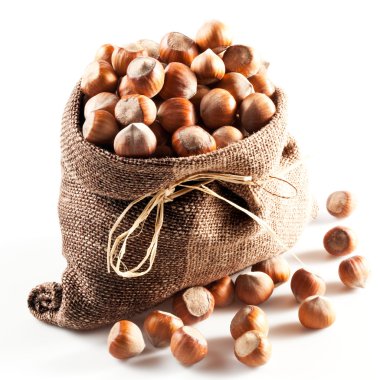 fındık. beyaz zemin üzerinde nesneleri