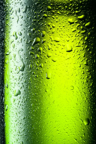 Close up shot of frosty beer glass — Stock Photo, Image