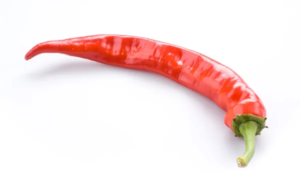 Red hot chili pepper isolated on white — Stock Photo, Image