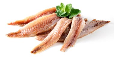 anchovy with herbs clipart