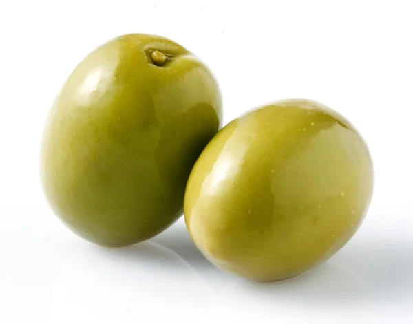 Green olive isolated — Stock Photo, Image