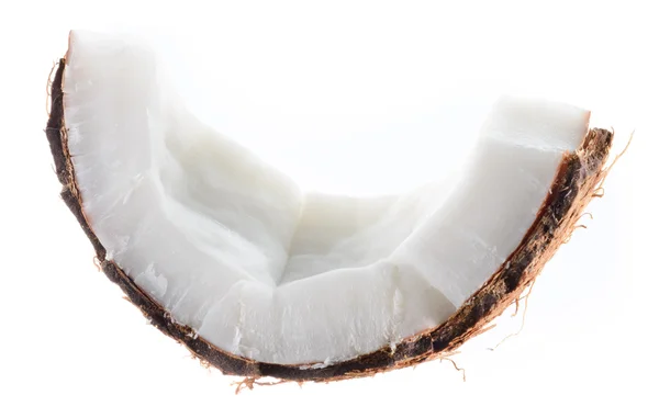 Coco. Frutas isoladas sobre fundo branco — Fotografia de Stock