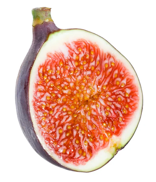 Figs half on white background — Stock Photo, Image