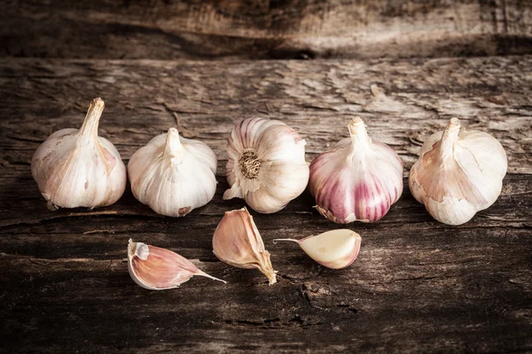 Bio-Knoblauch — Stockfoto