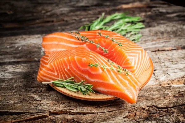 Fresh salmon. — Stock Photo, Image