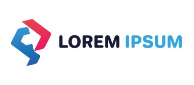 Soyut bir logo. Vektör illüstrasyonu