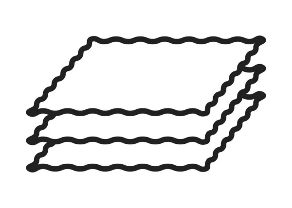 Icono de lasaña de pasta. Ilustración vectorial — Archivo Imágenes Vectoriales