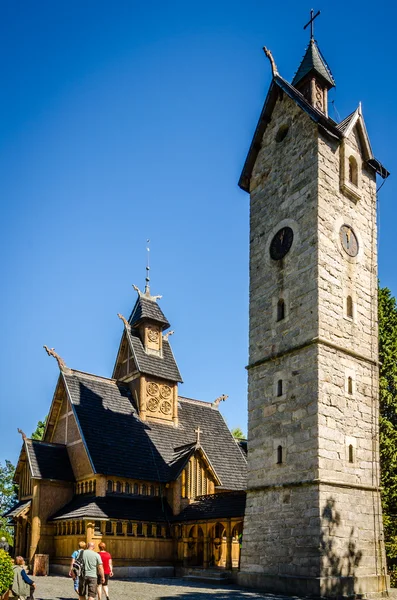 Karpacz - norska templet wang — Stockfoto