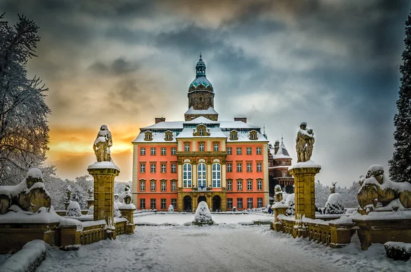 Ksiaz kasteel in de buurt van walbrzych — Stockfoto