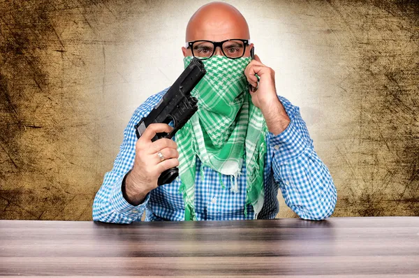 Terrorist förhandlare — Stockfoto